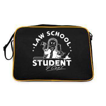 Étudiant de la Faculté de droit je ne peux pas - Sac Retro - noir/or - Dos