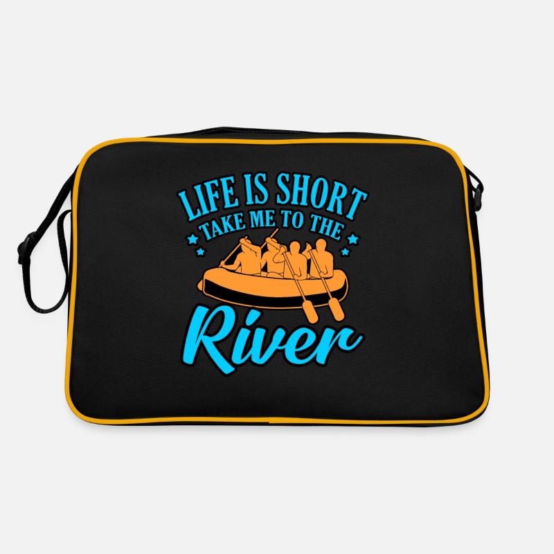 River rafting life Retro Bag