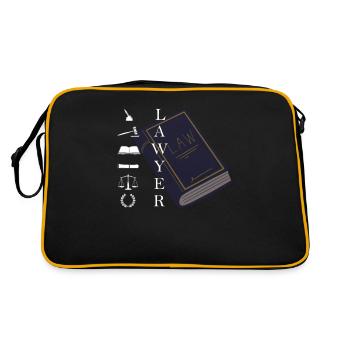 Student of the Faculty of Law Advocated - Retro Bag - black/gold - Back