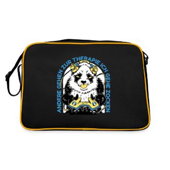 Others go to therapy I go gambling video - Retro Bag - black/gold - Back
