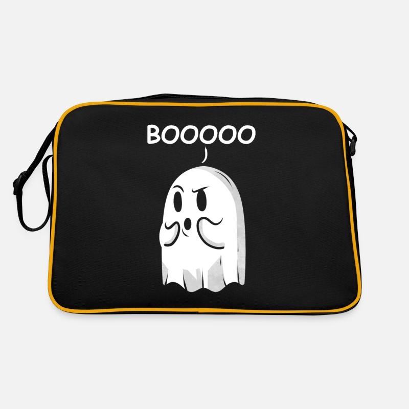 Boo Booooo Says The Ghost On Halloween Retro Bag