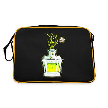 Flacon avec potion magique verte Halloween - Sac Retro - noir/or - Dos