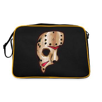 Scary Hockey Mask Costume Halloween - Retro Tasche - Schwarz/Gold - Hinten