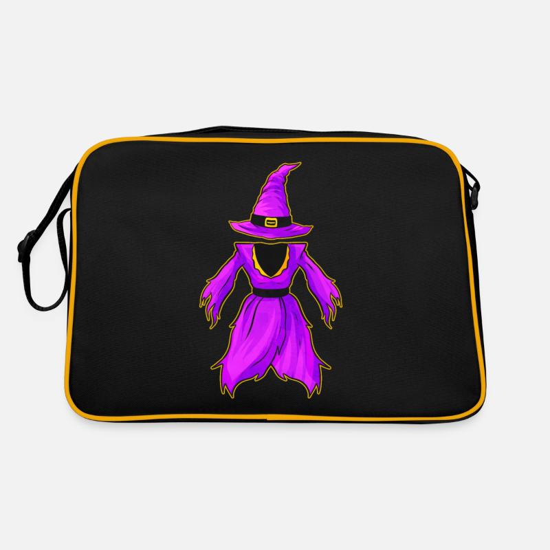 Evil Witch Tenue Chapeau et Robe Halloween Sac Retro