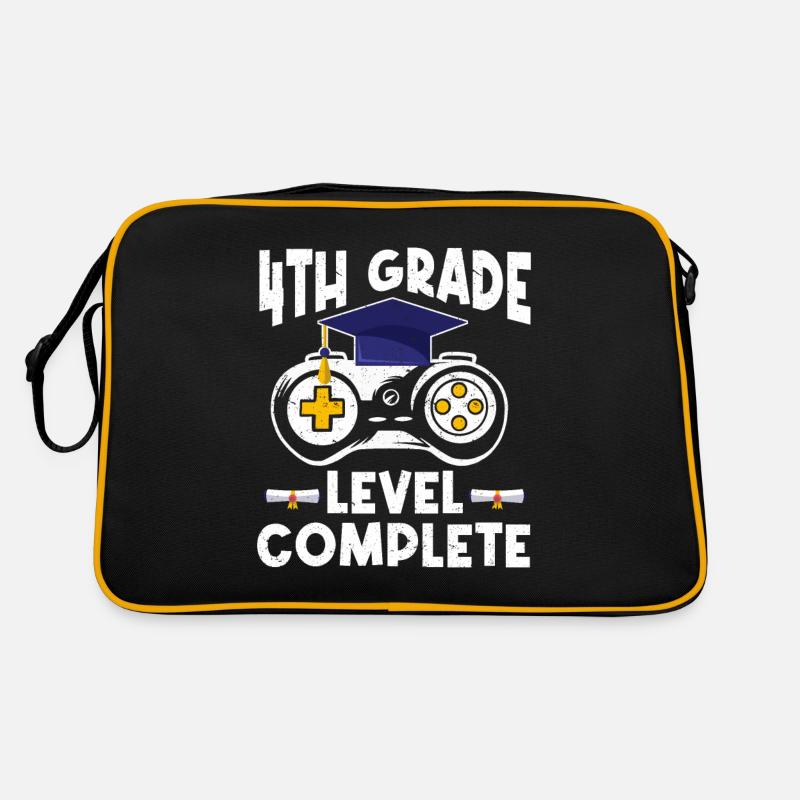 4. Klasse Geschafft Level Completed Gamer Gaming Retro Tasche