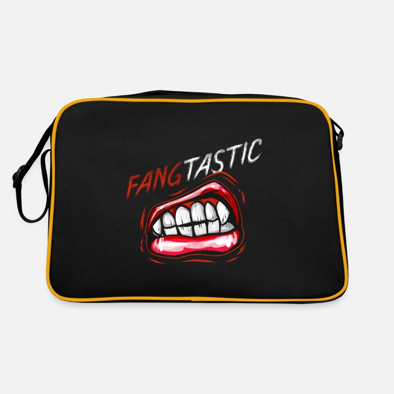FangTastic Vampire Werewolf Mouth With Fangs Retro Bag