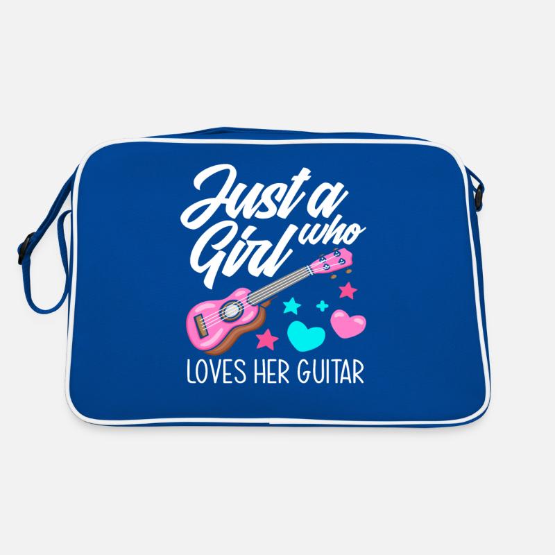 Guitar Girl Guitar Player Retro Bag
