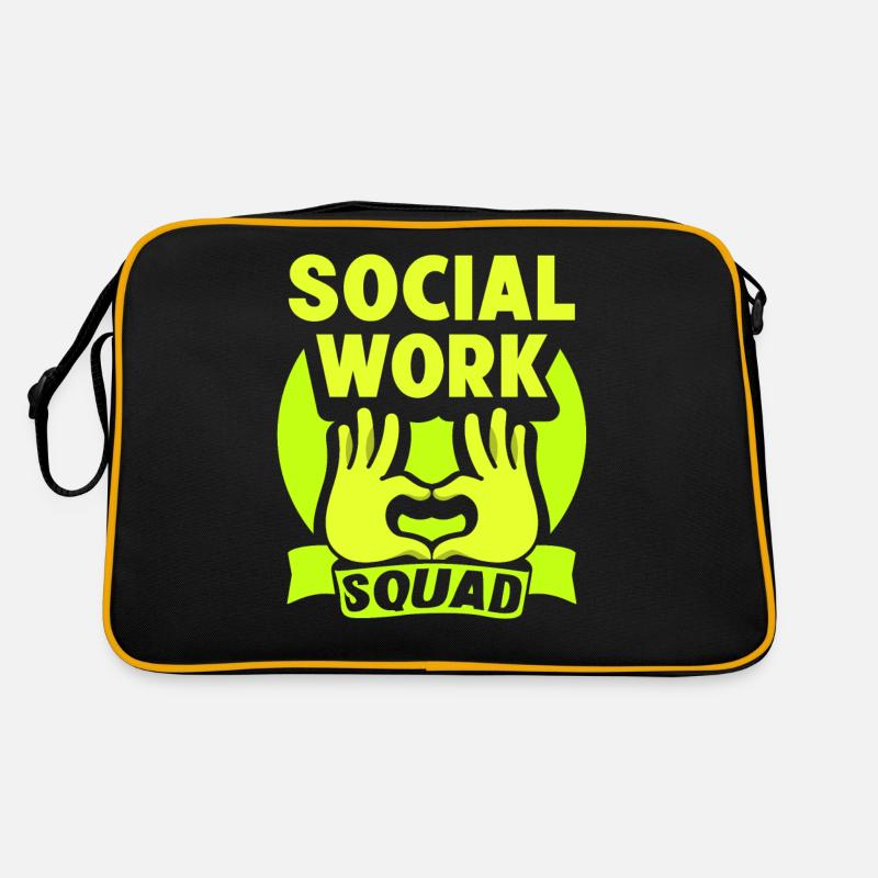 Team Social Work Social Workers Social Work Retro Bag