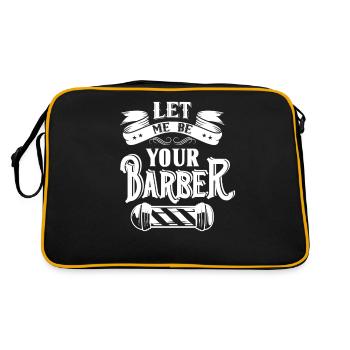 Laissez-moi votre barbier Son barbier Barbier - Sac Retro - noir/or - Dos
