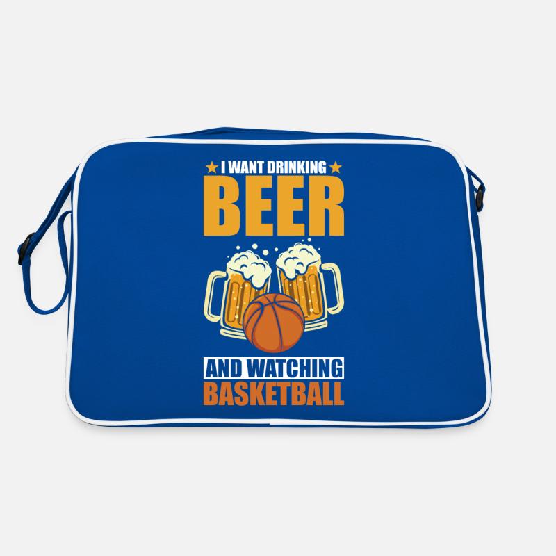 Basket-ball et bière Sac Retro