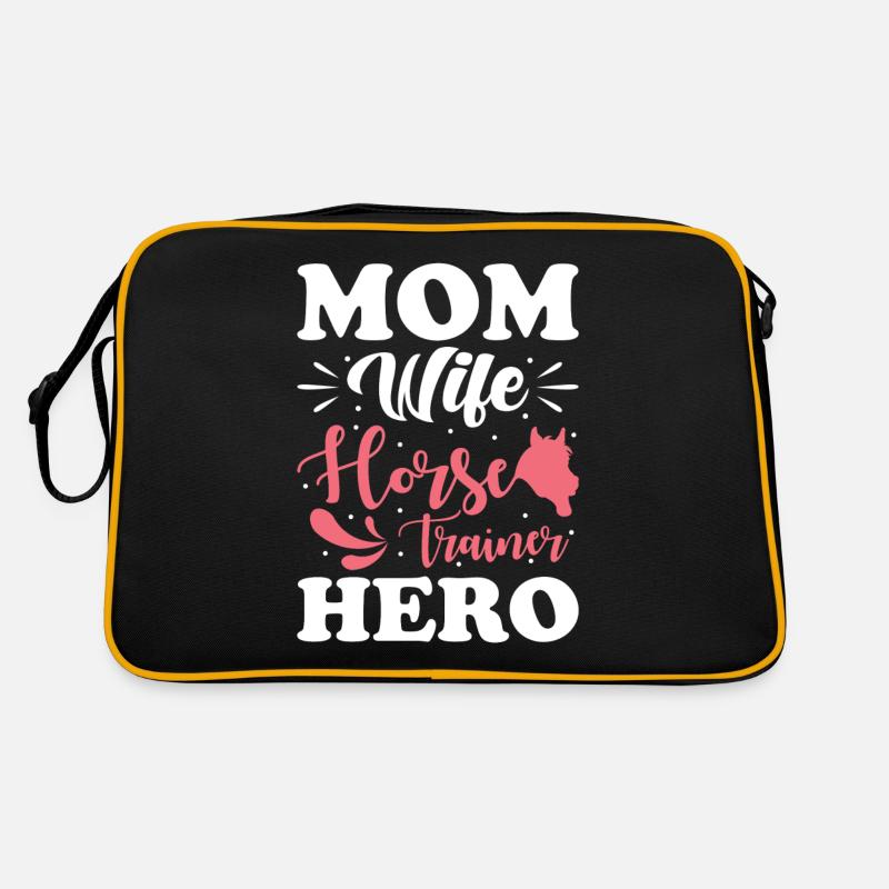 Pferdetrainerin Mama Ehefrau Heldin Retro Tasche