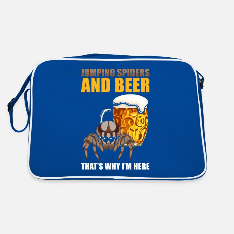 Springspinne Spruch Retro Tasche