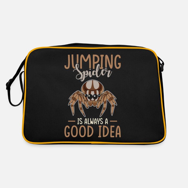 Jumping Spider Saying Retro Bag