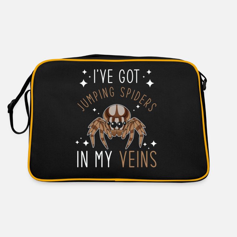 Jumping Spider Saying Retro Bag