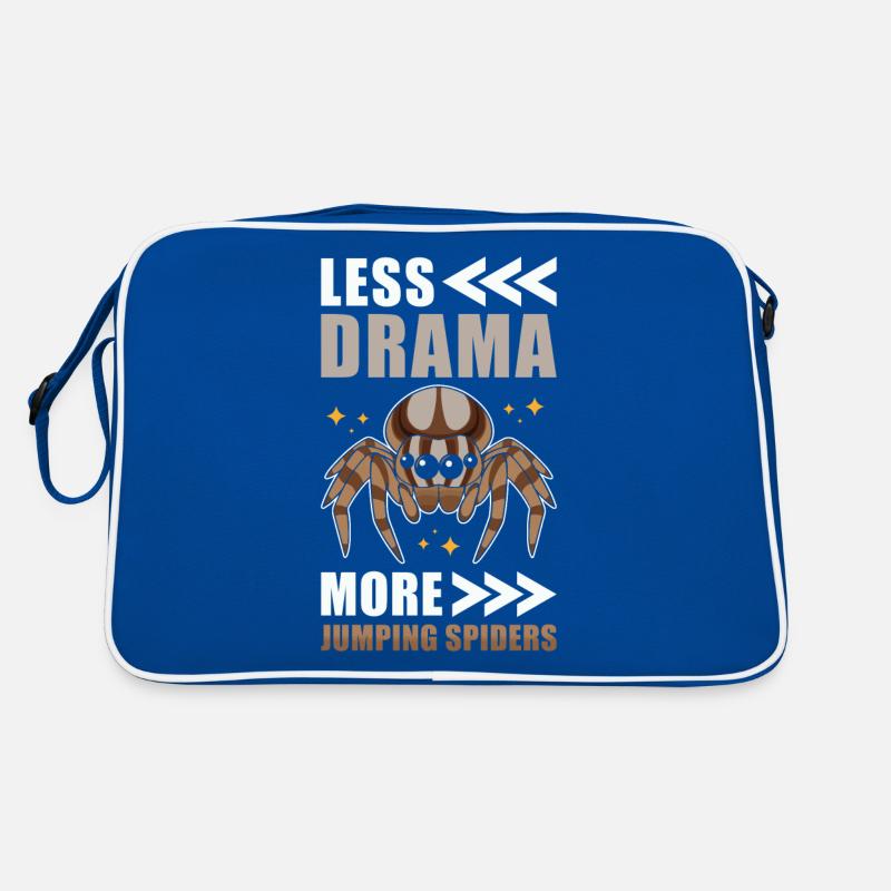 Springspinne Spruch Retro Tasche