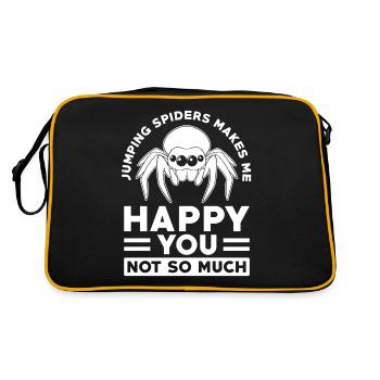 Dicton d’araignée sauteuse - Sac Retro - noir/or - Dos