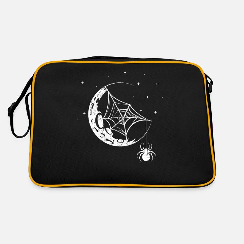 Spinne Spinnennetz Retro Tasche