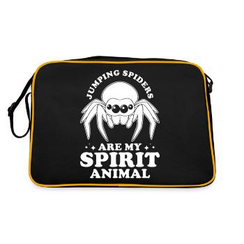 Dicton d’araignée sauteuse - Sac Retro - noir/or - Dos