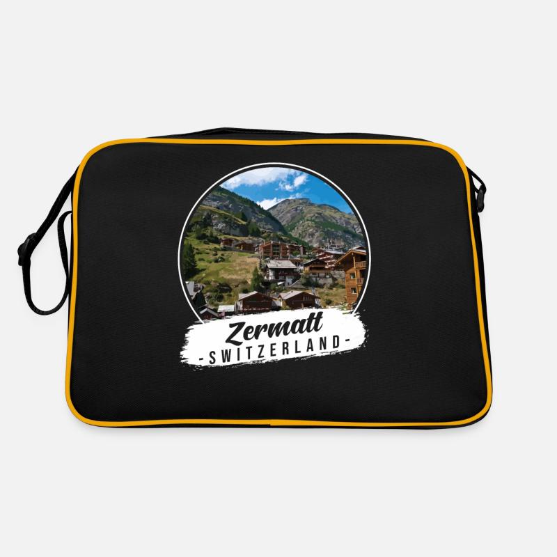 Zermatt Schweiz Souvenir Retro Tasche