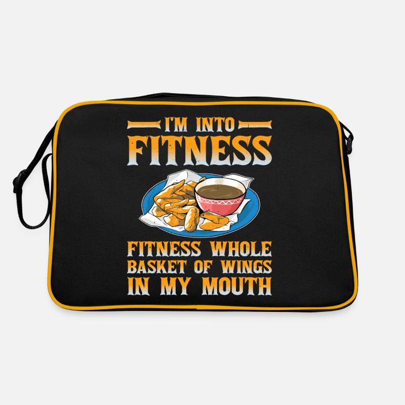 Fitness Panier entier d’ailes dans ma bouche Sac Retro