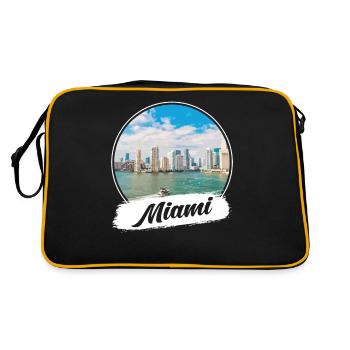 Miami Souvenir - Sac Retro - noir/or - Dos