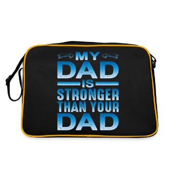 Mon père est plus fort que ton père - Sac Retro - noir/or - Dos