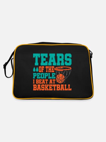 Tears Of The People I Beat At Basketball - Retro Bag - black/gold - Back