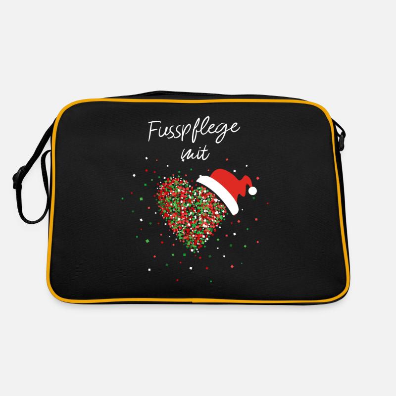 Fußpflege mit Herz Fußpflegerin Weihnachtsgeschenk Retro Tasche