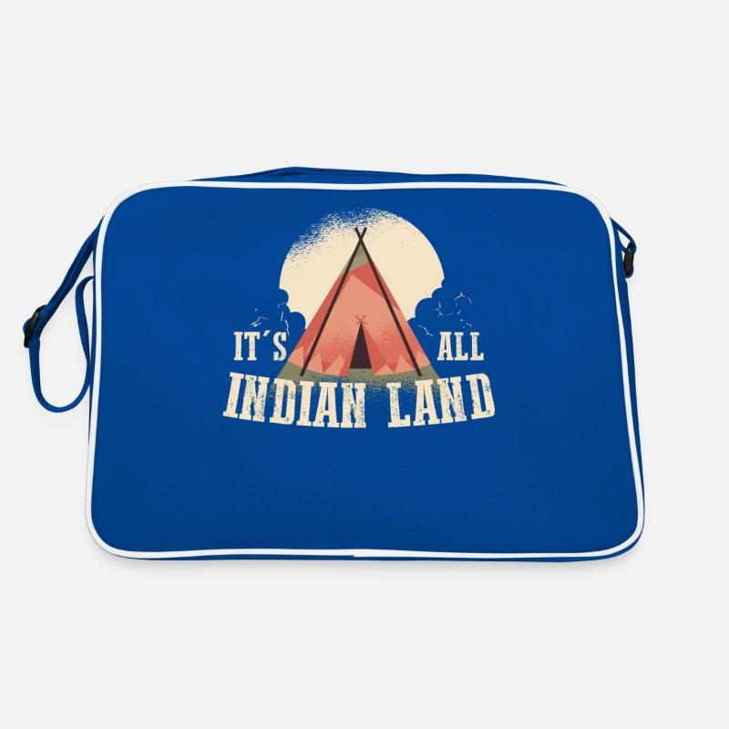 Its All Indian Land Native American Gift Retro Bag