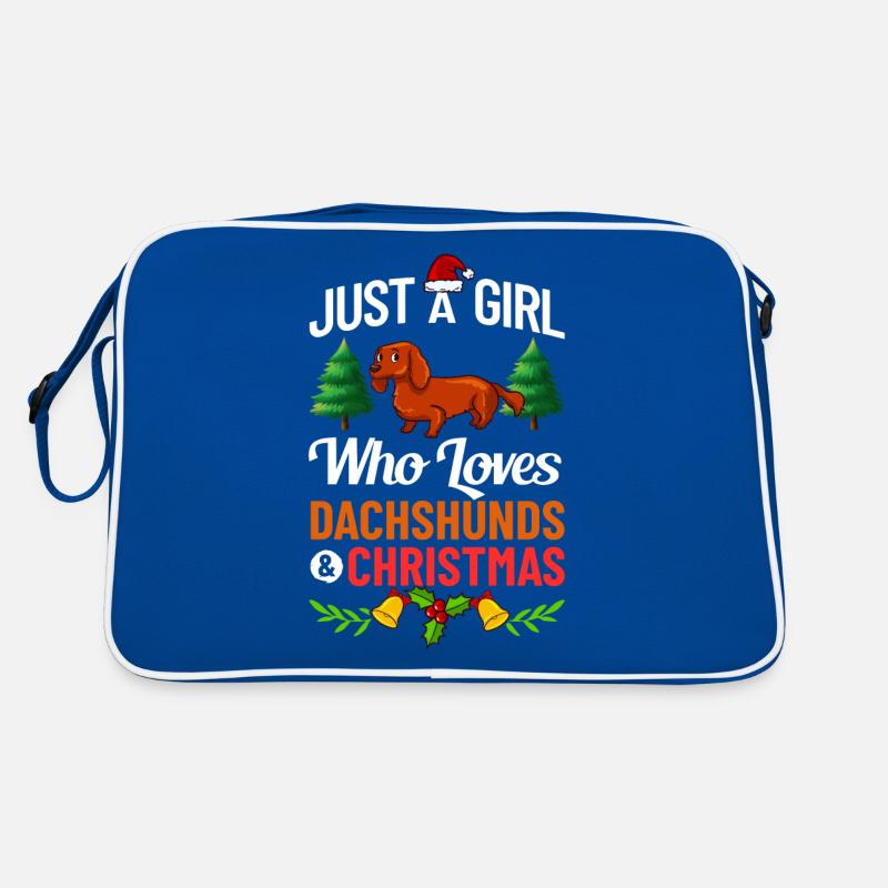 Doxie Teckel Teckel Chien Noël Sac Retro