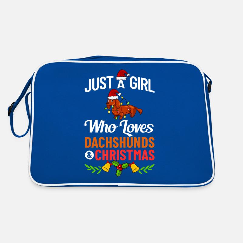 Doxie Teckel Teckel Chien Noël Sac Retro