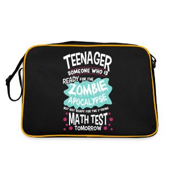 Drôle d’école d’adolescent Zombie Apocalypse - Sac Retro - noir/or - Dos