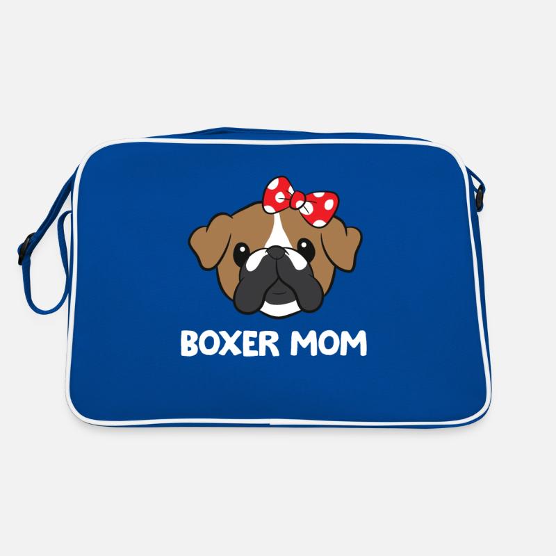 Boxer Mama Funny Boxer Propriétaire de chien Mama Sac Retro