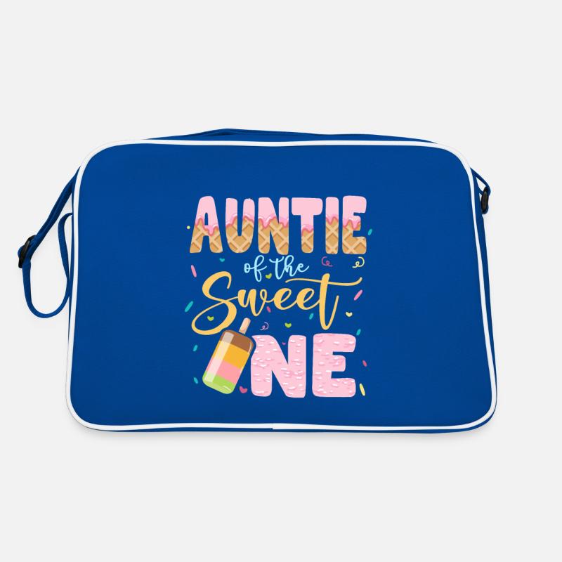Beste Tante Eiscreme Liebhaber Neffe Nichte Retro Tasche