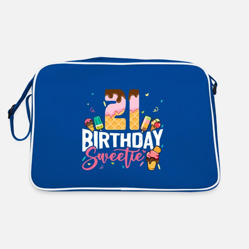 Dictons drôles 21 ans de crème glacée d’anniversaire Sac Retro
