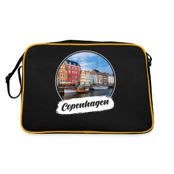 Souvenir de Copenhague - Sac Retro - noir/or - Dos