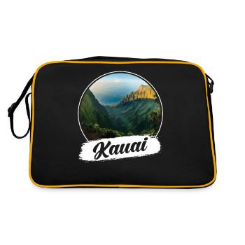 Kauai Souvenir - Sac Retro - noir/or - Dos