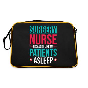 Nurse Surgery Surgery Nurse - Retro Bag - black/gold - Back