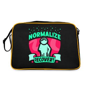 Restore Normalize Recovery Recover - Retro Bag - black/gold - Back