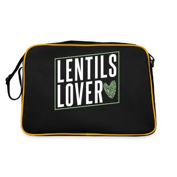 Lentil Lover Lens Lovers Lentil Food - Retro Bag - black/gold - Back