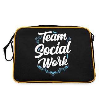 Team Social Work Social Work Social Workers - Retro Bag - black/gold - Back