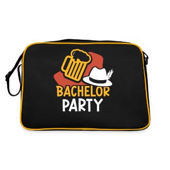 Enterrement de vie de garçon Bachelor Bachelor - Sac Retro - noir/or - Dos