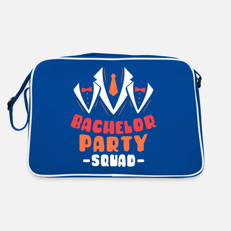 Junggesellenabschied Squad Junggeselle Braut Retro Tasche