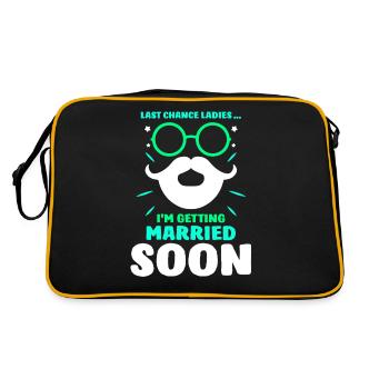 Dernière chance Mesdames Je vais me marier bientôt mariée - Sac Retro - noir/or - Dos
