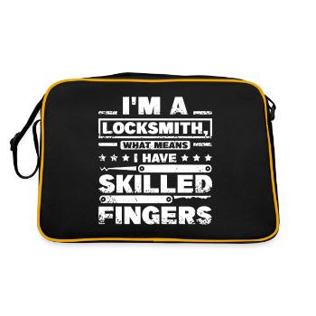 Skilled fingers locksmith - Retro Bag - black/gold - Back