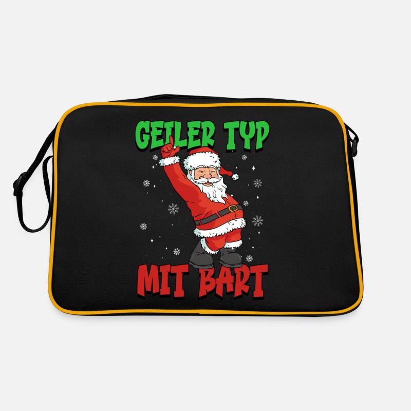 Bart Weihnachten Retro Tasche