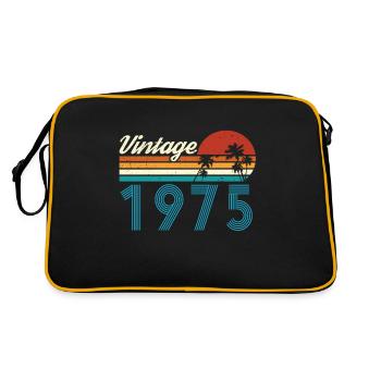 Vintage 1975 Vintage Anniversaire Rétro Vintage - Sac Retro - noir/or - Dos