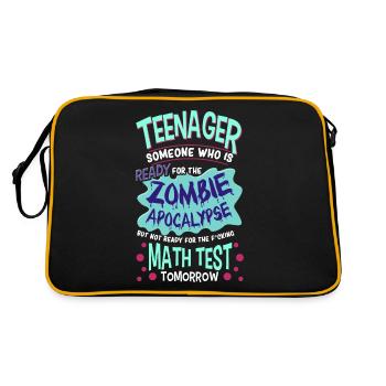 Drôle d’école d’adolescent Zombie Apocalypse - Sac Retro - noir/or - Dos