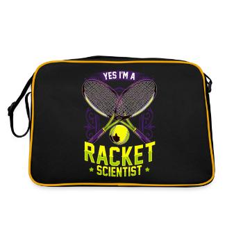 Raquette Scientifique Tennis - Sac Retro - noir/or - Dos