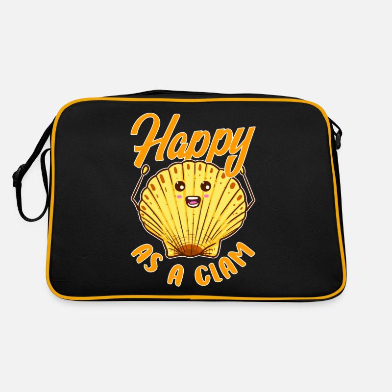 Heureux comme une palourde Sac Retro